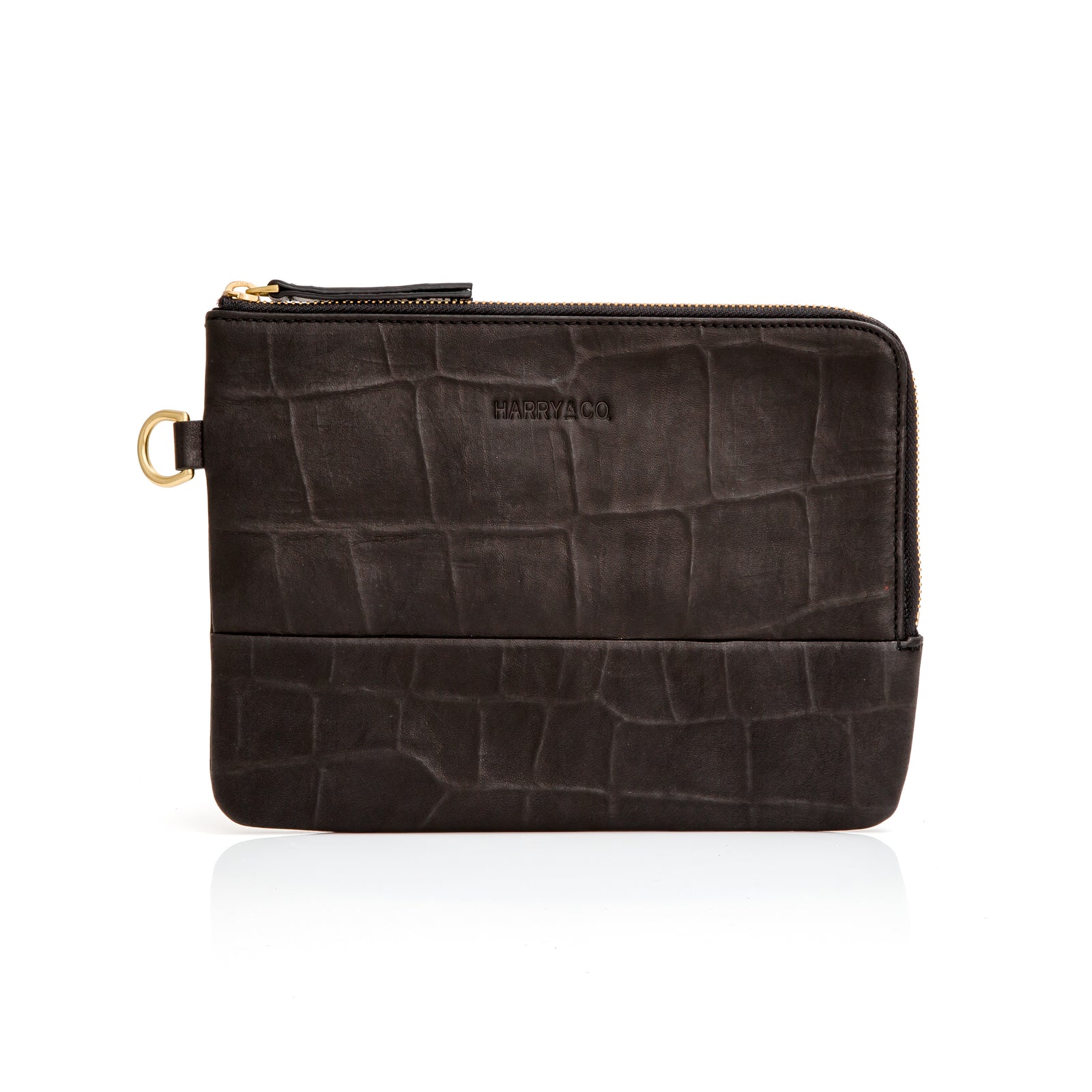 Black croc purse cheap